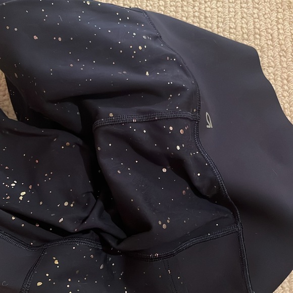 GapFit sculpt revolution s regular 3/4 gold speck navy - Picture 6 of 6